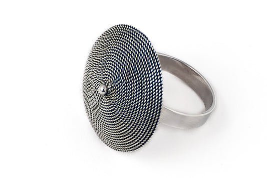 Ring Tali Air Cembung 2.5cm - Bambu Silver Jewellry