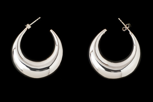 Earring Aro Half Moon 10 x 32mm