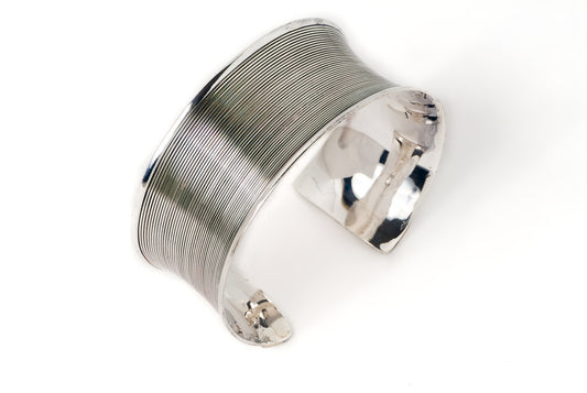 Cuff Kawatan 5cm - Bambu Silver Jewellry