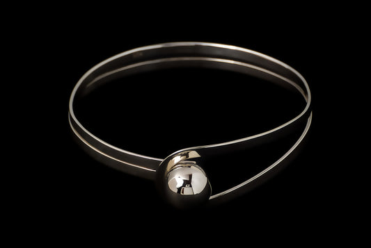 Bracelet Single Ball 6.5mm x 12 mm - Bambu Silver Jewellry