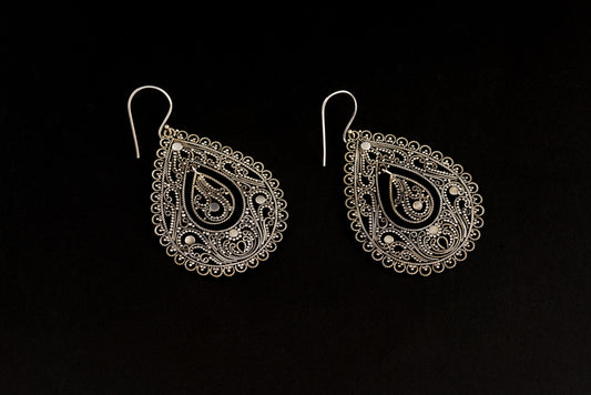 Earring Kawatan Bun Oval 2In1 4.7x3.7cm 1.9x1.2cm