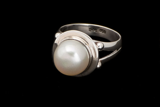 Ring Pearl Plain Round Bro