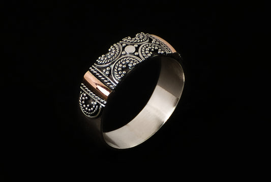 Ring Silver Gold Decor Tali Air Jawan 6mm