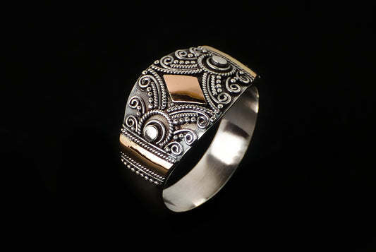 Ring Silver Gold Jawan ,Wajik