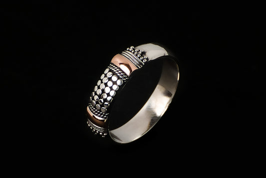 Ring Silver Gold Arma 4mm