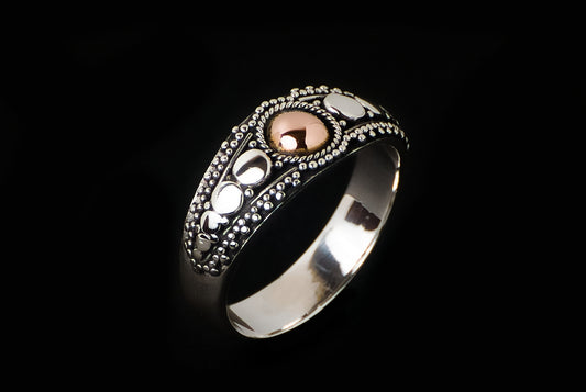 Ring Silver Gold Jawan Arma 8mm