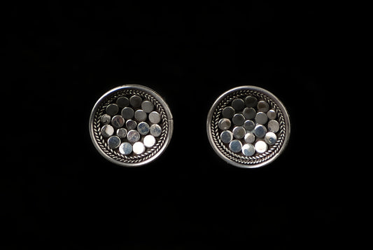 Earring Stud Arma Cekung 1.2cm - Bambu Silver Jewellry