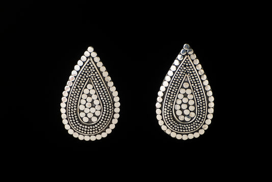 Earring Stud Arma Pasir Oval 3 x 1.8cm