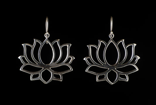 Earring Lotus Hook Big 4x3cm