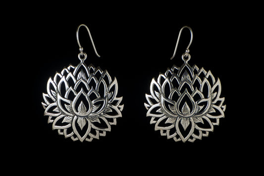 Earring Lotus Cembung 3cm