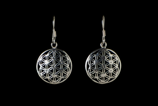 Earring Flower Of Life 15 -17mm