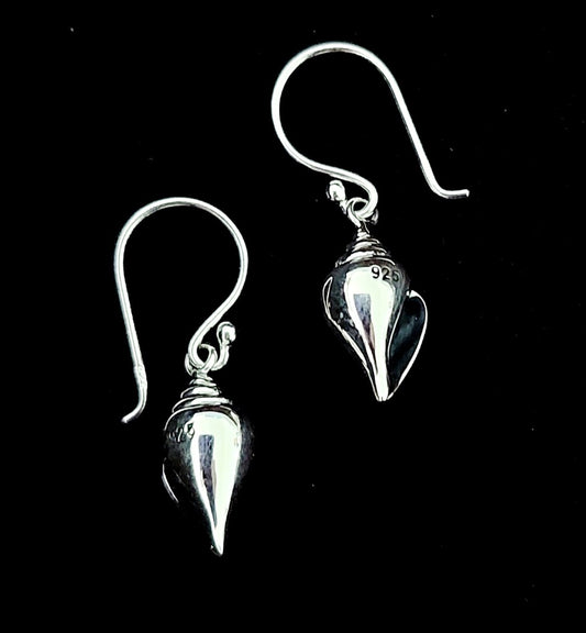 Earring Shell Hook Silver