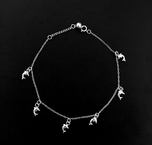 Angklet Dolphins Adjustable