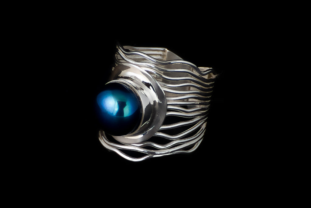 Ring Pearl Kawatan Big 10-11mm - Bambu Silver Jewellry