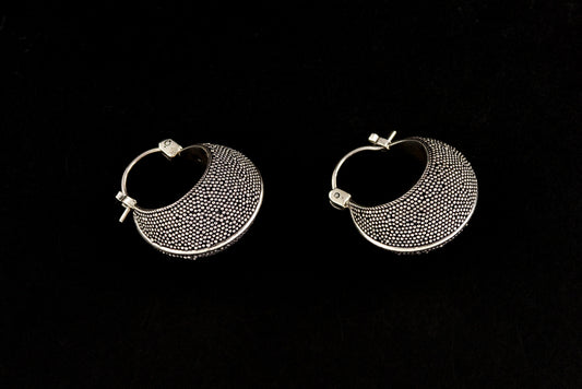 Earring Balinesse Full Jawan 2 cm - Bambu Silver Jewellry