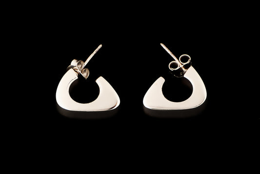 Earring Aro Half Triangle 5 x 15 mm - Bambu Silver Jewellry