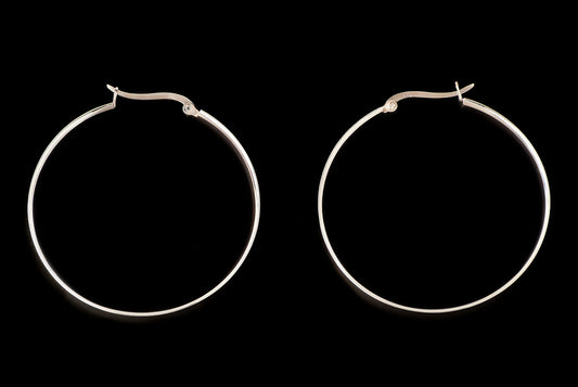 Earring Aro Tipis 0.5 x 45 cm - Bambu Silver Jewellry