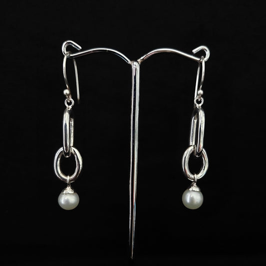 Earring Pearl Round Tifany 6-7mm
