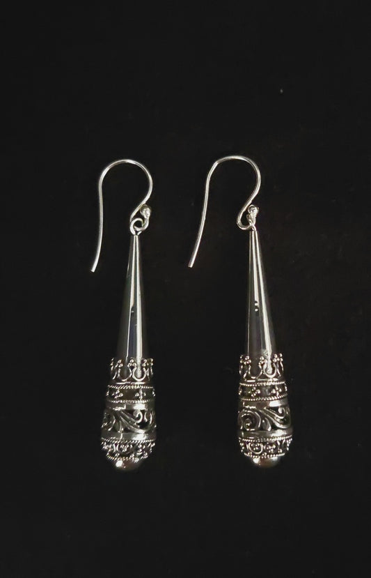 Earring Bun Drop 4 X 0.9cm